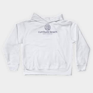 Currituck Beach, NC Beach Summer Wave Kids Hoodie